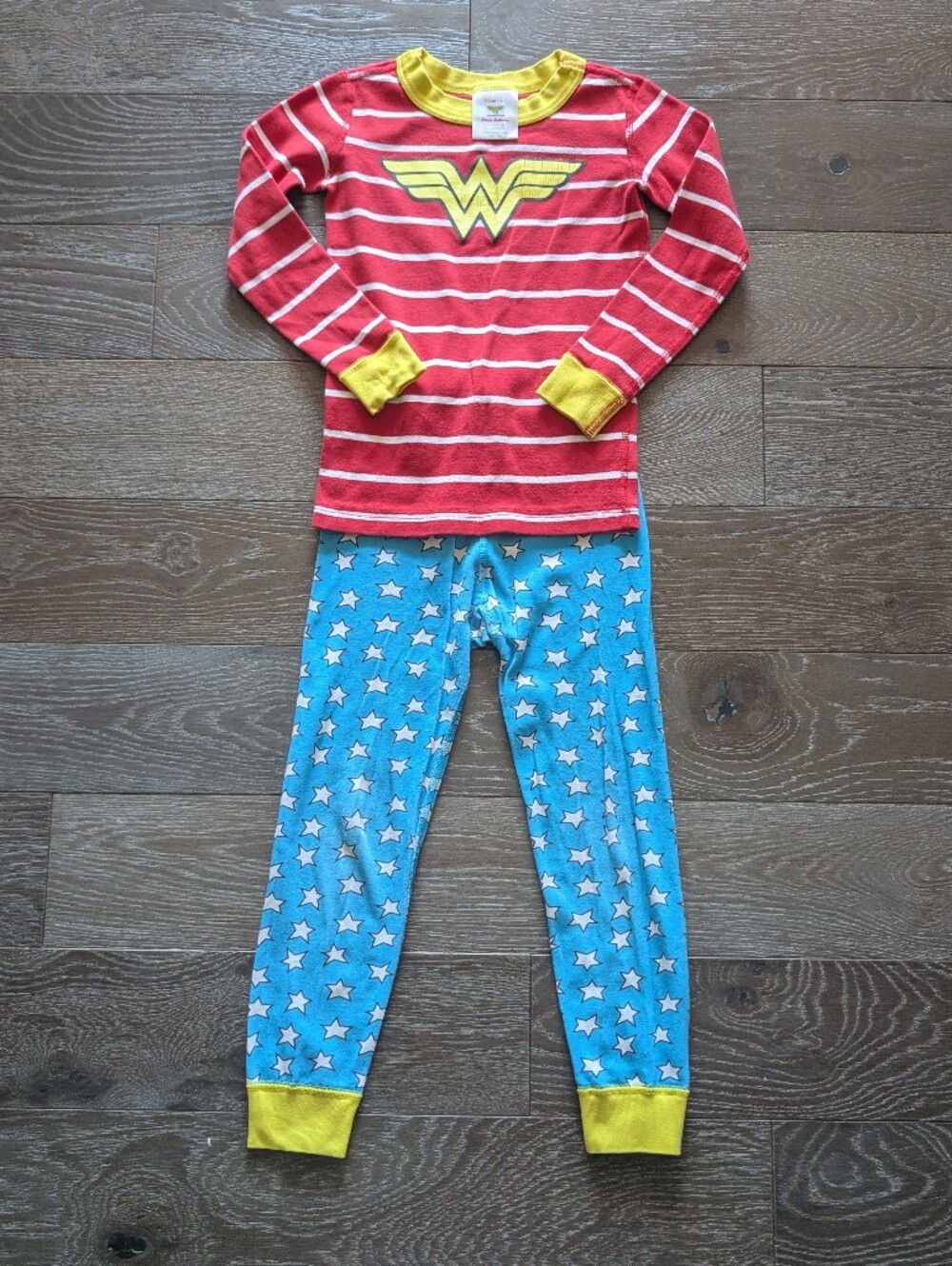 3/$15 - Hanna Andersson Wonder Woman Long John Pajama Set Size 5